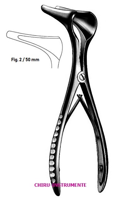 COTTLE Nasenspekulum, schwarz, Fig. 2/50mm, 14cm