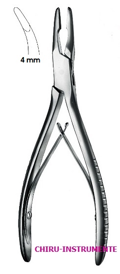 JANSEN bone rongeur, 17.5 cm (7"), slightly curved JANSEN bone rongeur, 17.5 cm (7"), slightly curved