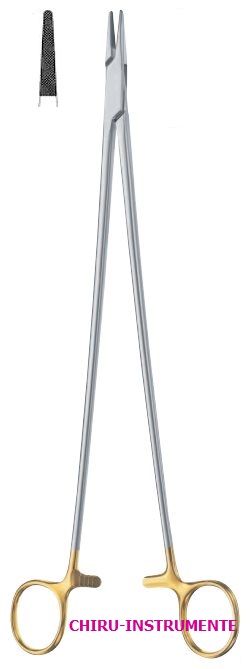 CRILE-WOOD Nadelhalter, gebogen, 36 cm, Hartmetall (TC)