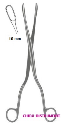 WINTER Abortus-/ Plazentazange, gebogen, Fig. 2, 10mm, 28cm