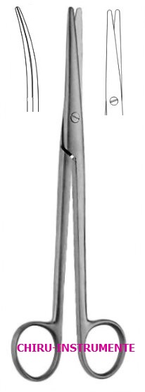 MAYO- STILLE scissors,  curved, 16 cm (7 ½"), slender pattern
