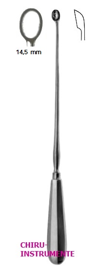 SCHRÖDER Uteruslöffel, Fig. 6, 14,5 mm, 31 cm, scharf, fest