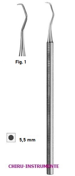 < SCHARMANN Zahnreiniger,  Fig. 1, ca. 16 cm