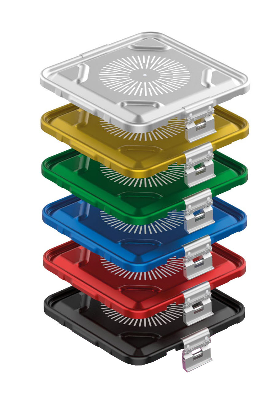1/2 container, 150 mm, lid perforated, color of choice