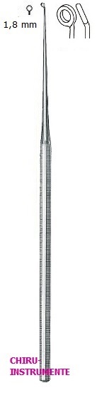 BUCK Ohrkürette, Fig. 00, 16,5 cm, gebogen, stumpf BUCK Ohrkürette, Fig. 00, 16,5 cm, gebogen, stumpf