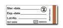 Indikatoretiketten, Papier 100Stk./ Packung für Dental- und Minicontainer, 60 x 20 mm