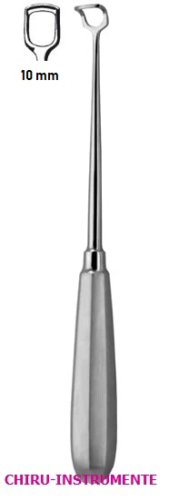BECKMANN Ringmesser, gebogen, Fig. 2, 15 mm, 22 cm, 8 3/4"  