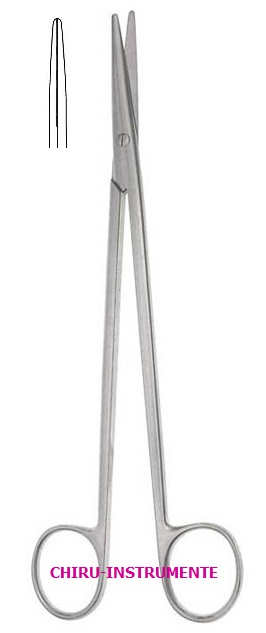 METZENBAUM scissors, straight, bl/bl, 25 cm (9 ⅘")