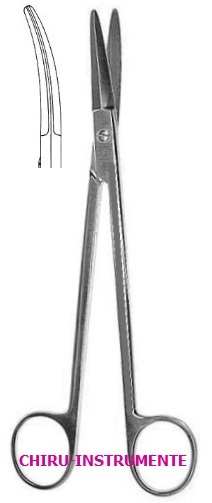 BOETTCHER tonsil scissors, curved, 18 cm (7")