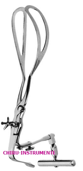 DEWEY obstetrical forceps, 37 cm (14 ¼")