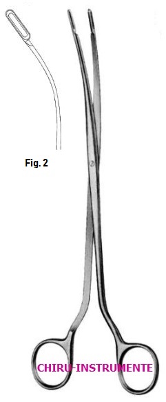 DESJARDINS Gallensteinzange, sehr schlankes Modell, 22,5cm, Fig. 2