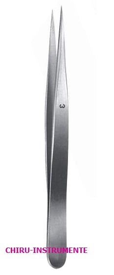 Uhrmacherpinzette, N° 3, 12 cm, glatt Uhrmacherpinzette, N° 3, 12 cm, glatt