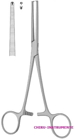 KOCHER Gefäßklemme, grazil, gerade, 1x2 Zähne, 16 cm, grazil