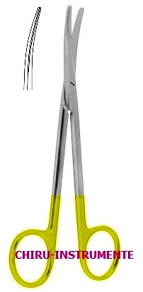 METZENBAUM Schere,gebogen, st./st., 11,5 cm, Hartmetall (TC)