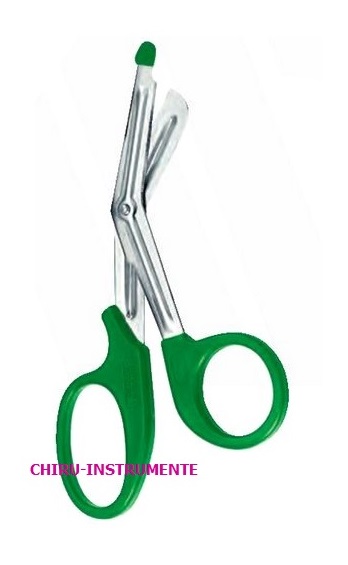 LISTER Verbandschere, 15 cm, grün, Kunststoffgriff