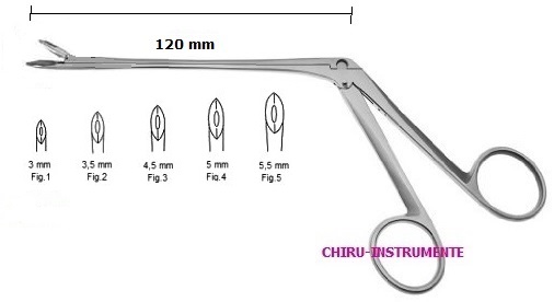 WEIL-BLAKESLEY nasal cutting forceps, fig. 4, 5.0 mm, without neck