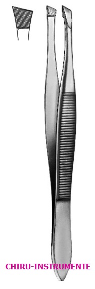 CILIENPINZETTE, 9 cm, schräg, gerieft CILIENPINZETTE, 9 cm, schräg, gerieft
