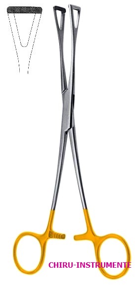 HARTMETALL (TC) DUVAL Darmfasszange, Fassbreite 13 mm, 20 cm