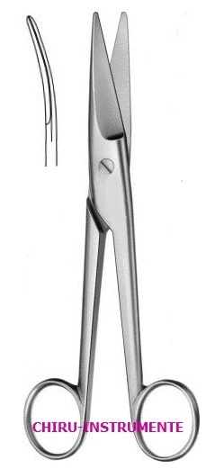 MAYO-NOBLE Präparierschere, 17 cm, gebogen