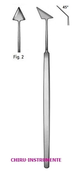 JAEGER Lanzen Messer, Fig. 2/45° gebogen, 13 cm