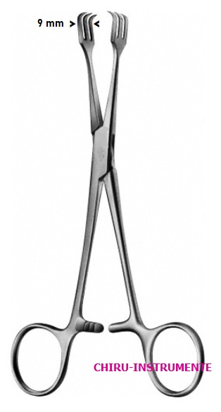 LAHEY Kropffaßzange, 3 x 3 Zähne, 15 cm LAHEY Kropffaßzange, 3 x 3 Zähne, 15 cm