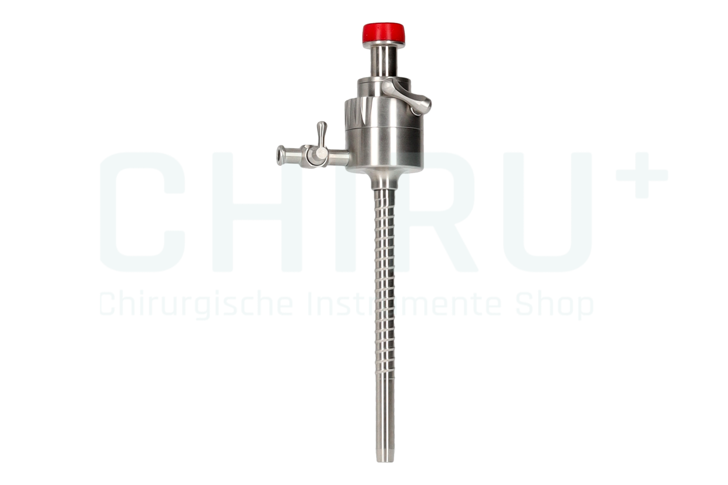 Trocar with multifunctional valve, threaded cannula, stainless steel Trocar with multifunctional valve, threaded cannula, stainless steel