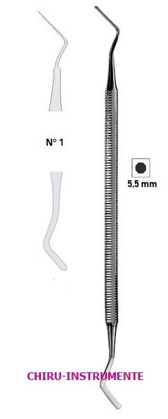 HEIDEMANN-Füll Instrument, Fig. 1, Breite 2,5mm, Länge ca. 16,5cm