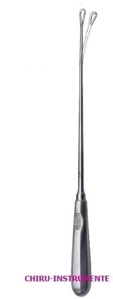 RECAMIER Uteruskürette, 31 cm, scharf, biegsam