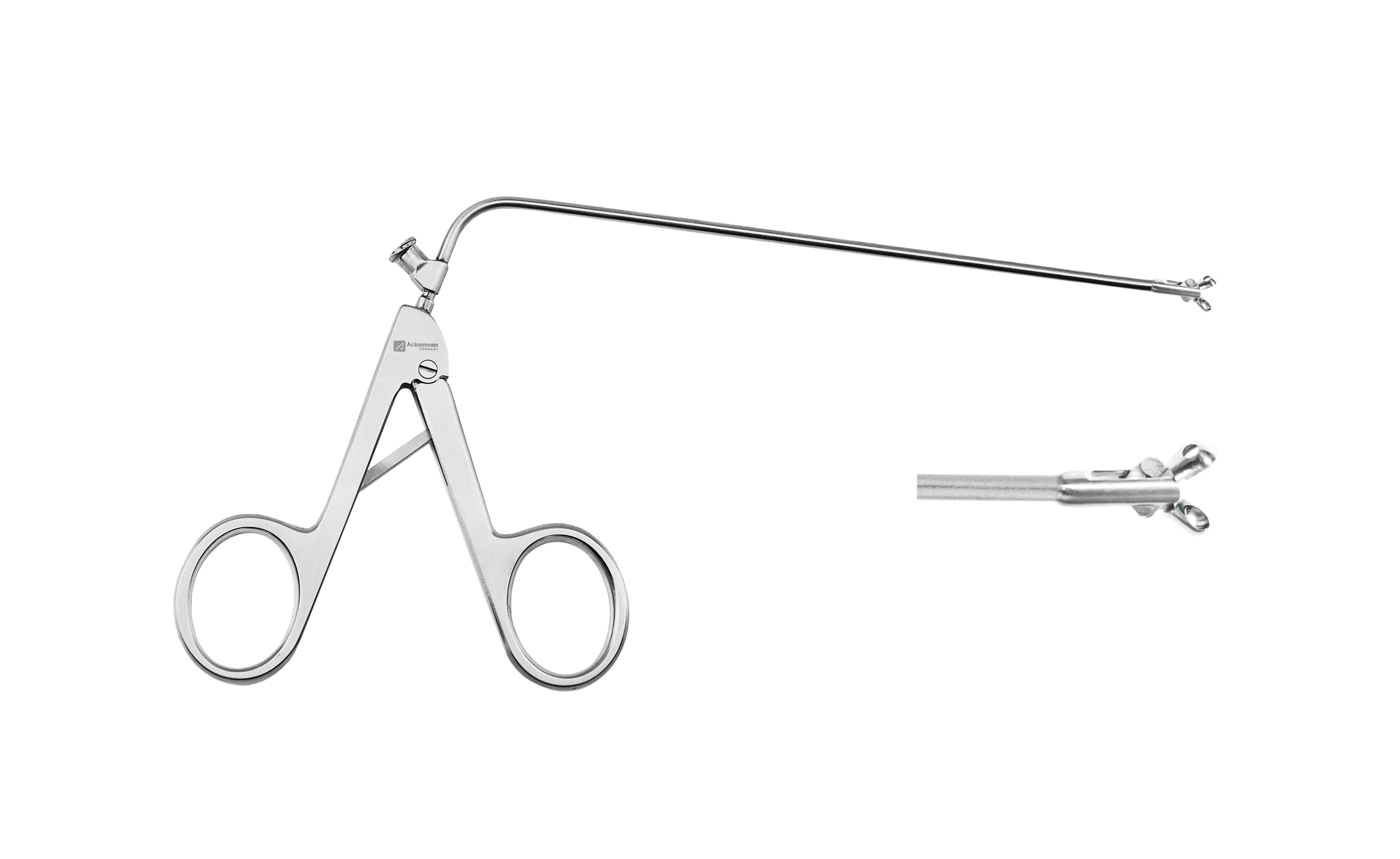 Probeexcisions- und Fasszange, Ø 4,0 mm runder Löffel, 18 cm, Schaft biegsam