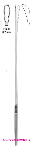 LUER-KOERTE gall stone scoop, fig. 2, 6.7 mm, 32 cm (12 ½")