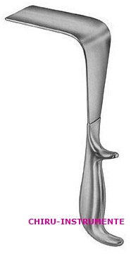 DOYEN vaginal retractor, fig. 2, 85 x 45 mm, slightly concave