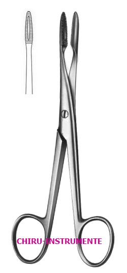 GROSS-MAIER dressing forceps, straight,without lock, 13 cm (5")