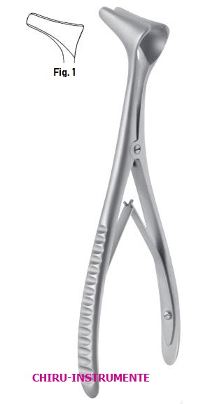 HARTMANN nasal speculum, fig. 1, 15 cm (5 ¾")
