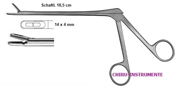 CASPAR rongeur, straight, 18.5 cm (7 ½"), 4 x 14 mm