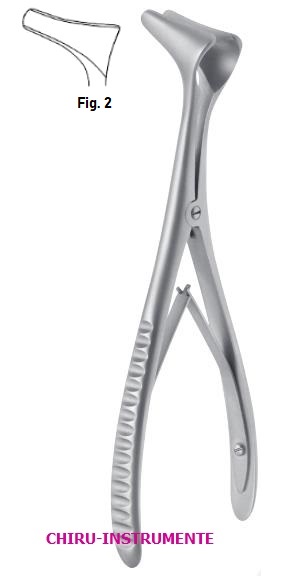 HARTMANN nasal speculum, fig. 2, 15 cm (5 ¾") HARTMANN nasal speculum, fig. 2, 15 cm (5 ¾")