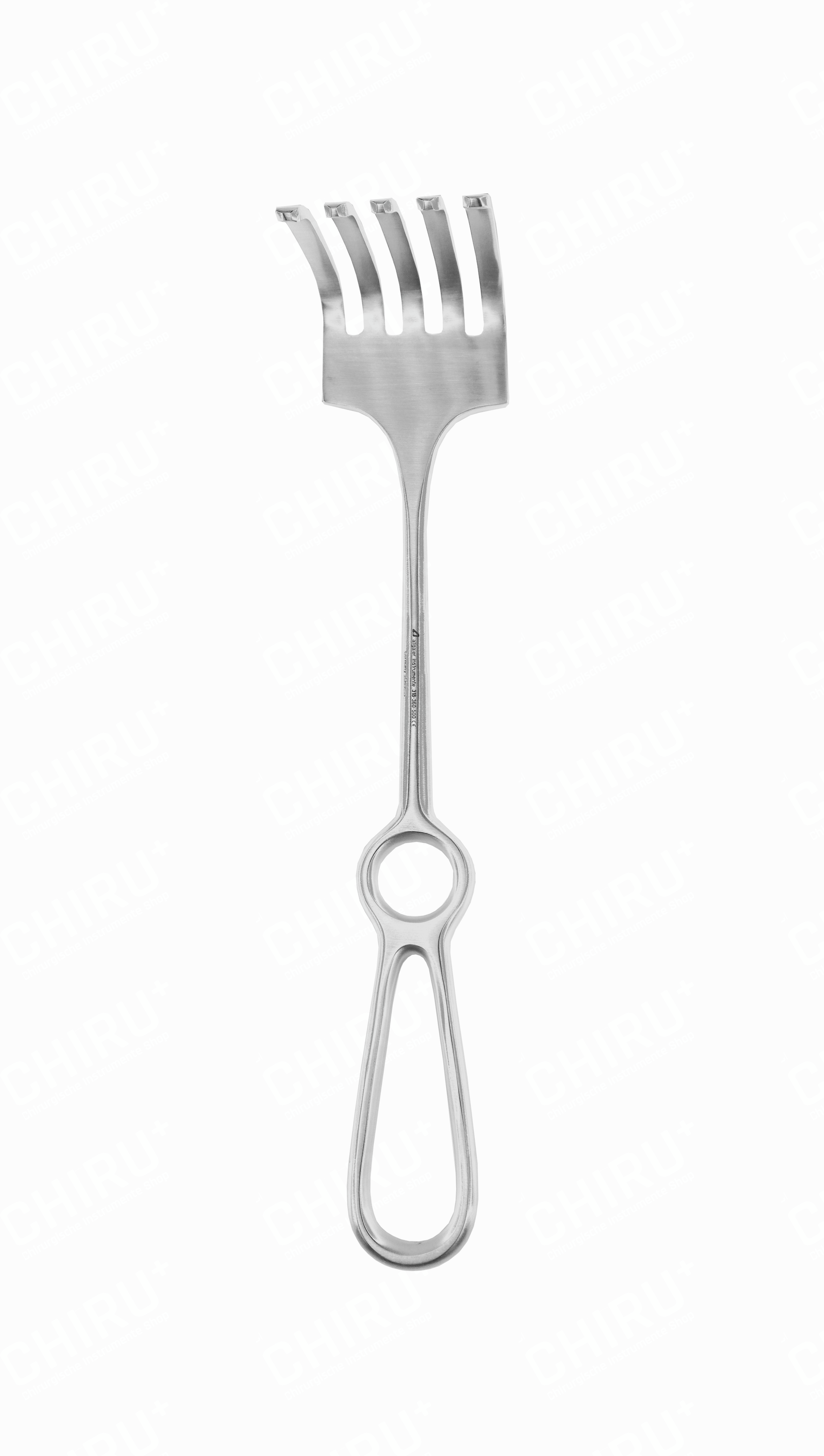ISRAEL retractor, 40 x 40 mm, 25 cm (10"), 5 teeth blunt