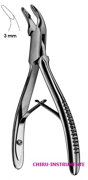 BLUMENTHAL Hohlmeisselzange, gewinkelt 45°, 3mm, 15,5cm BLUMENTHAL Hohlmeisselzange, gewinkelt 45°, 3mm, 15,5cm