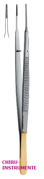 GERALD anatomische Pinzette, 18 cm,  gerade, gerieft, Hartmetall (TC) GERALD anatomische Pinzette, 18 cm,  gerade, gerieft, Hartmetall (TC)