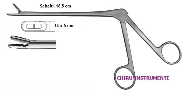 CASPAR rongeur, straight, 18.5 cm (7 ½"), 5 x 14 mm