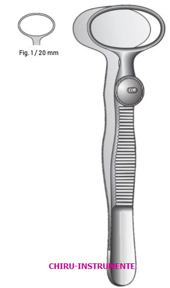 DESMARRES chalazion forceps, fig. 1, 9 cm (3 ½"), approx. 20.3 mm x 14 mm DESMARRES chalazion forceps, fig. 1, 9 cm (3 ½"), approx. 20.3 mm x 14 mm