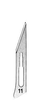 Skalpellklingen, Fig. 11, 100 Stück, steril