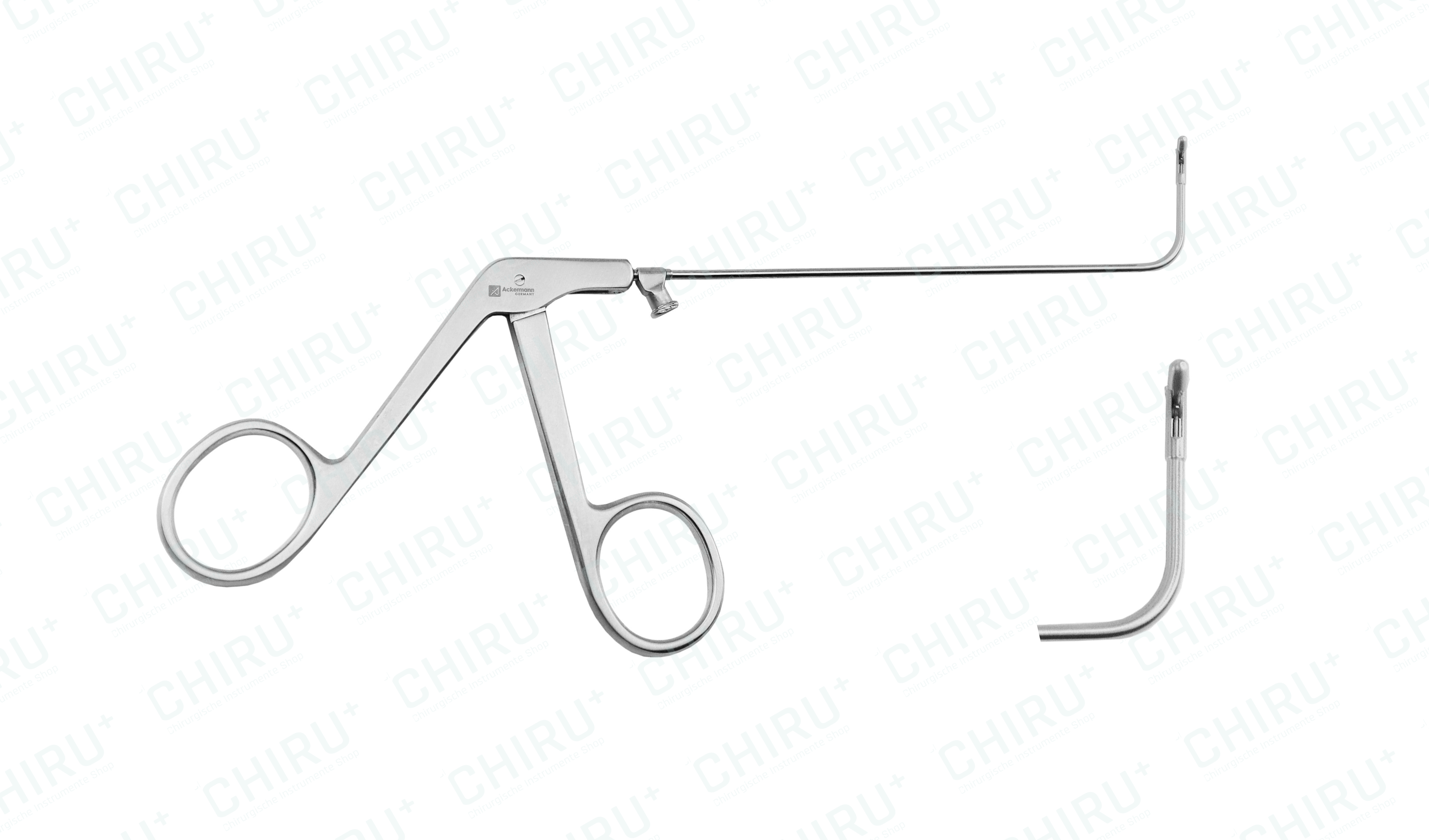 KUHN-BOLGER giraffe forceps, horizontal, 13 cm, 90° upturned