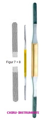 FOMON nasal rasp, fig. 7/8, 20 cm (8"), Tungsten Carbide