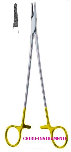 DE-BAKEY Nadelhalter, 20 cm, Hartmetall (TC) 