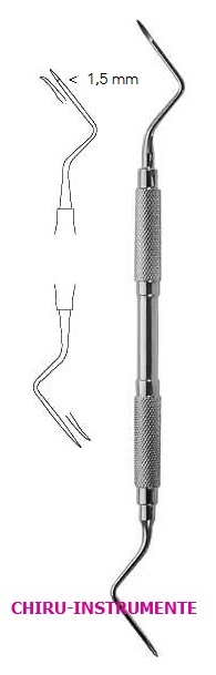 HEIDBRINK root fragment elevator, fig. 1, 1.5 mm, 20 cm (8") HEIDBRINK root fragment elevator, fig. 1, 1.5 mm, 20 cm (8")