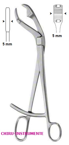 VERBRUGGE bone holding forceps, 17.5 cm (6 ¾")