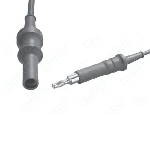 Monopolares Kabel, Ø 4 mm Instrumenteneite mit Rundstecker, 3 m 