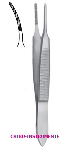 GRAEFE IRISPINZETTE, anatomisch, gebogen, 1mm, 7cm GRAEFE IRISPINZETTE, anatomisch, gebogen, 1mm, 7cm