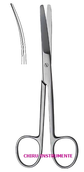 DEAVER Schere,gebogen, st./st., 14 cm