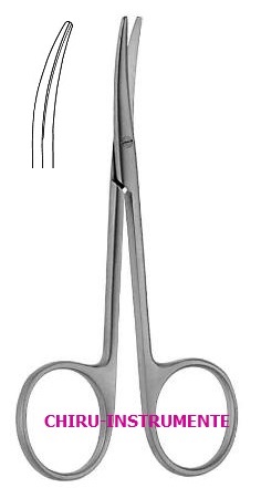 METZENBAUM Schere,gebogen, st./st., 11,5 cm